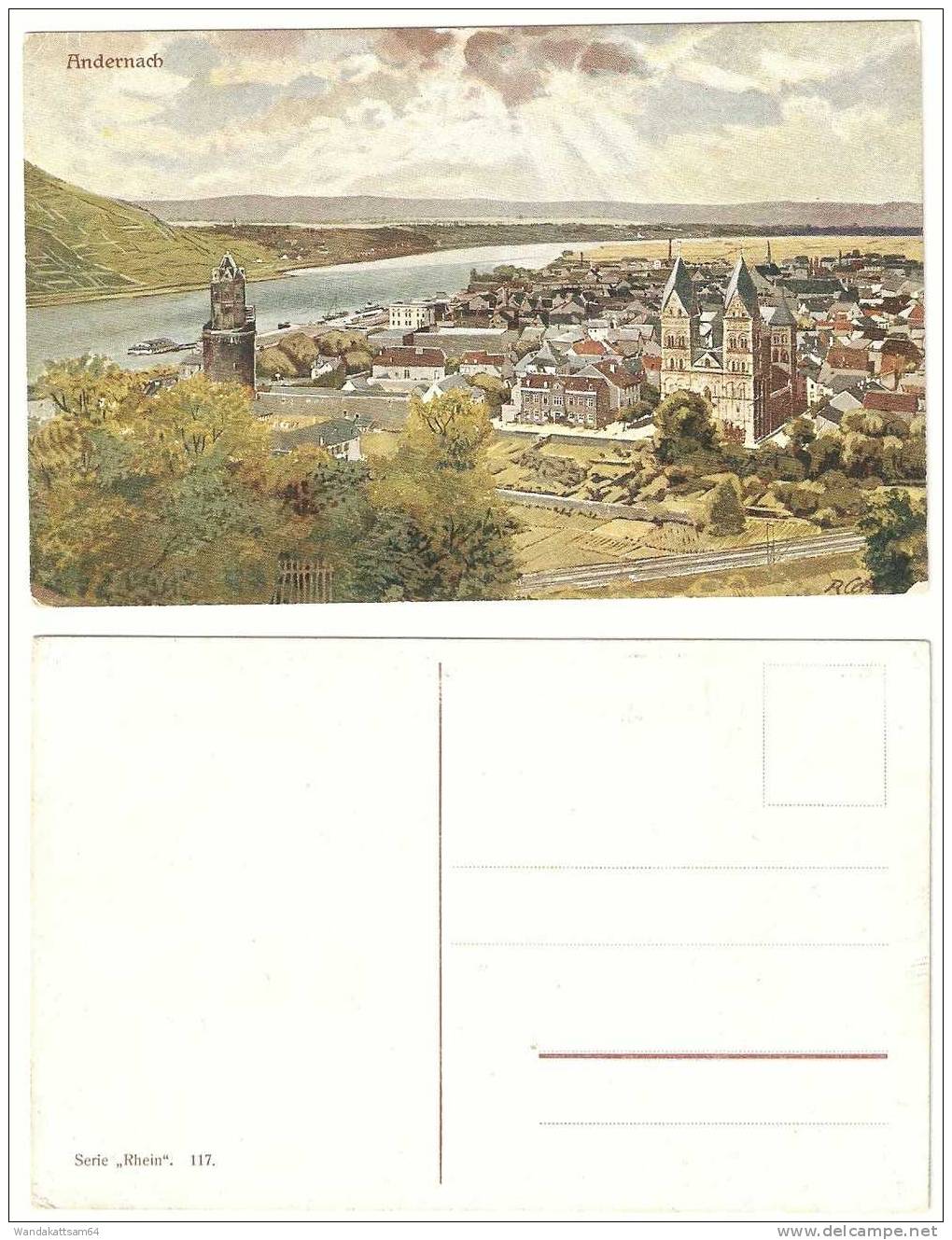 AK Andernach Serie "Rhein". 117 - Andernach