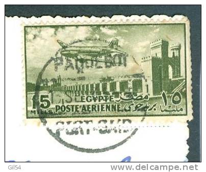 Oblitération PAQUEBOT PORT SAID SUR TIMBRE D'Egypte Sur Cpa  En 1952 - Mv71 - Other & Unclassified