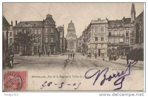 Bruxelles - Rue De La Regence - Lanen, Boulevards