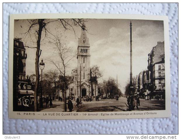 EGLISE DE MONTROUGE ET AVENUE D'ORLEANS - Distrito: 14