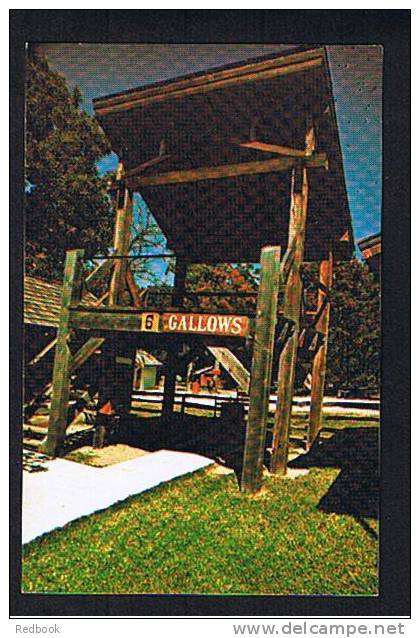 Postcard Har-Ber Village Grove Oklahoma Hanging Gallows - Replica Of Structure Used In Fort Smith Arkansas USA - Ref 422 - Otros & Sin Clasificación