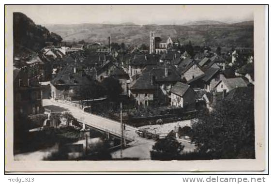 Saint Laurent Du Pont - Vue D'ensemble Et Pont Sur Le Guiers - Saint-Laurent-du-Pont