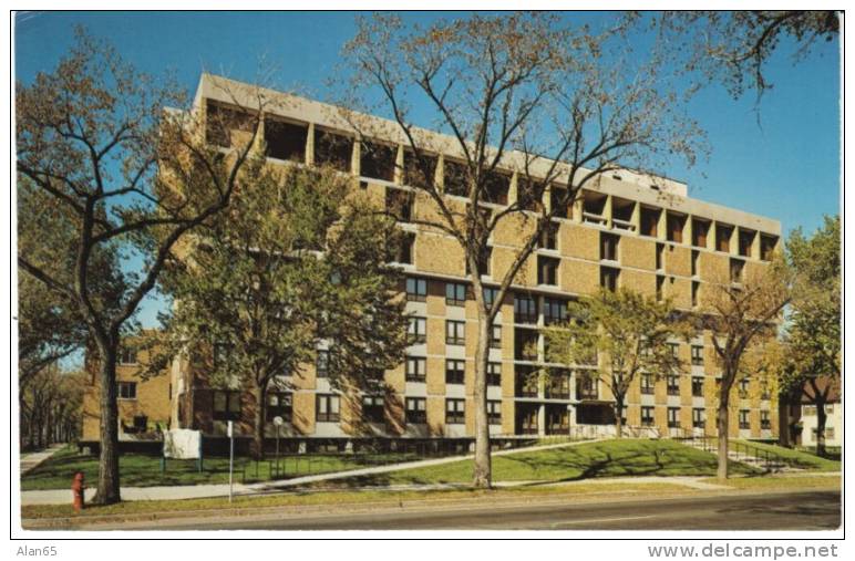 Luther Hall, Minneapolis MN Lutheran Nursing Home Health Care Center On C1960s/70s Vintage Postcard - Andere & Zonder Classificatie