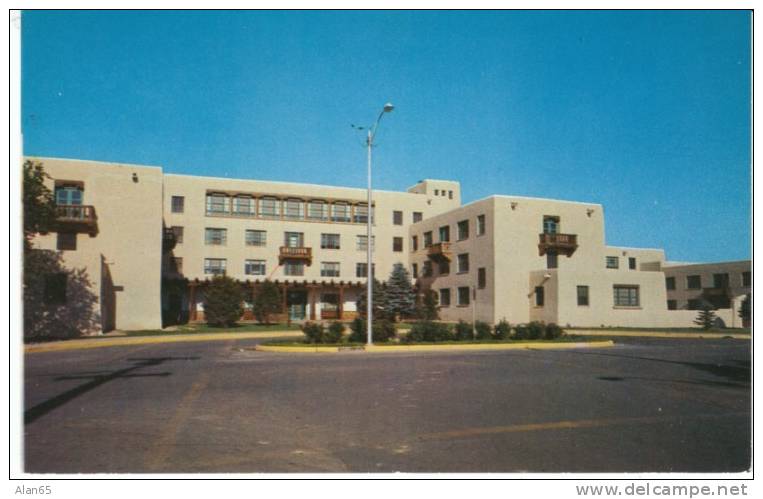 University Of New Mexico Mens Dormitory Campus Building On C1950s/60s Vintage Postcard - Other & Unclassified