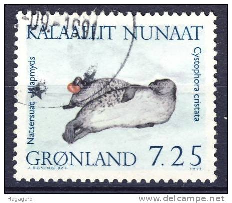 #Greenland 1991. Seals.  Michel 213. Cancelled (o) - Gebraucht