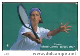 # JERSEY 53JERB Island Games - Tennis 2 Gpt -sport,tennis-   Tres Bon Etat - [ 7] Jersey Und Guernsey