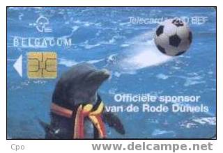 # BELGIUM C20 Rode Duivels Football 200 So3 -sport,football,dolphin,d Auphin-   Tres Bon Etat - With Chip