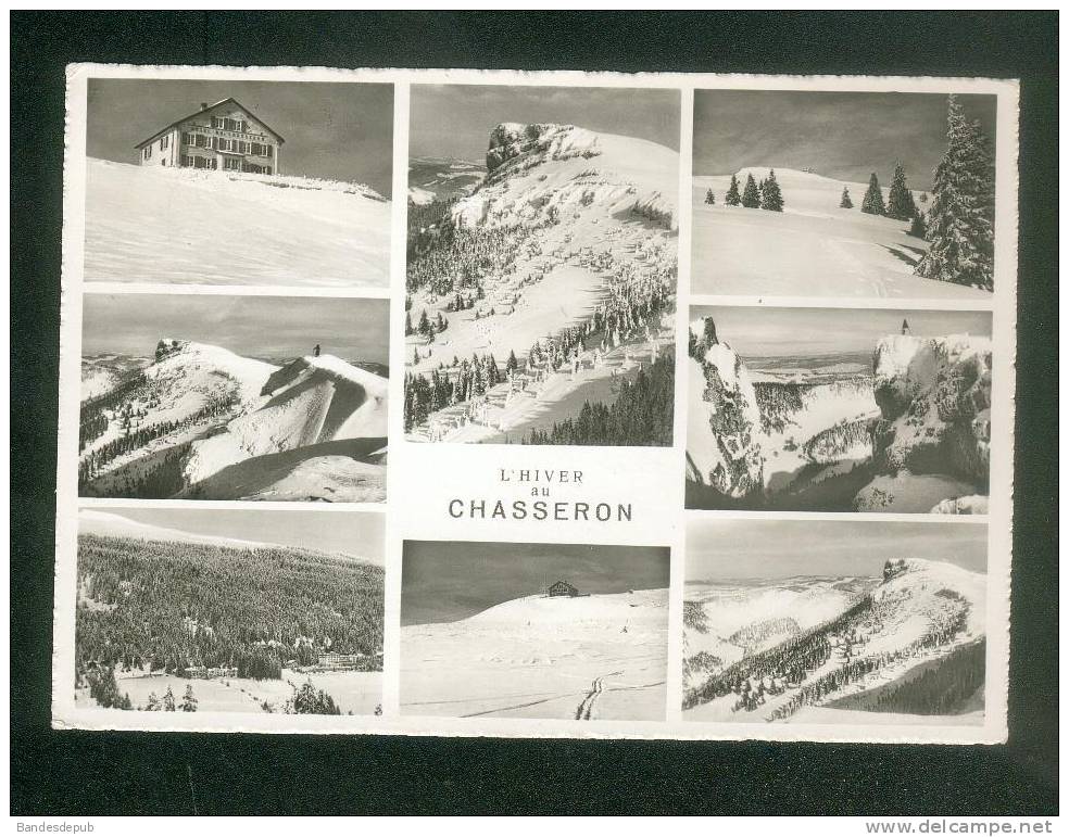 CPSM - Suisse - Hiver Au CHASSERON - Multivues ( Ed. A.  DERIAZ  Baulmes ) - Baulmes