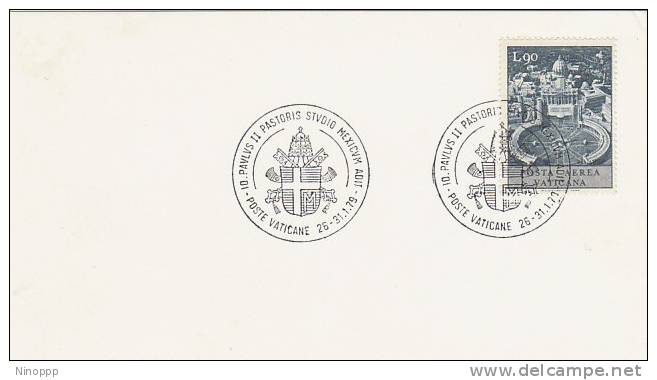 Vatican-1979 Souvenir Card - Used Stamps