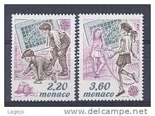 MONACO 1686/87 Europa - Jeux D'enfants - 1989