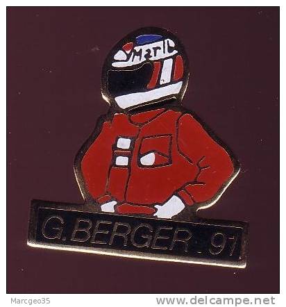 Pin's F1, Pilote, Gérhard Berger, 1991, McLaren, Sponsor Marlboro - F1