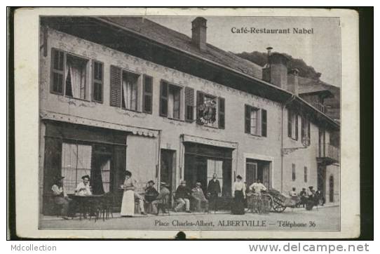 73 ALBERTVILLE  Place Charles - Albert - Café Restaurant Nabel - Albertville