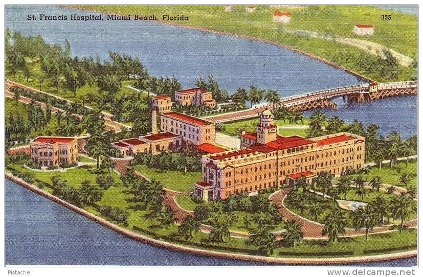 Miami Beach Florida Floride - Hôpital St. Francis Hospital - 1950s - Neuve Unused - Miami Beach