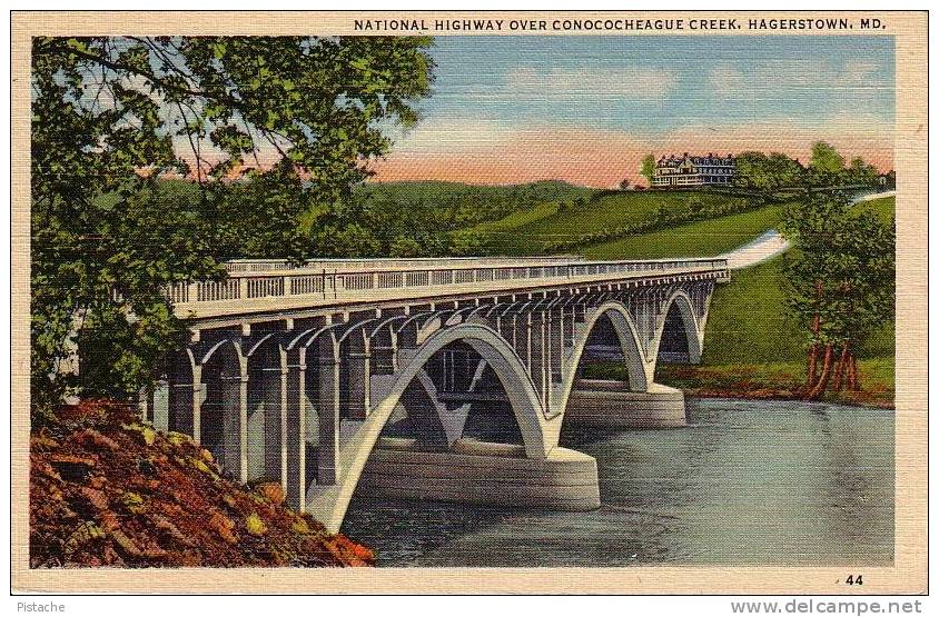Hagerstown Maryland MD - Pont - Bridge Over Highway - 1950s - Neuve Unused - Autres & Non Classés