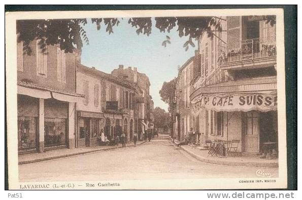 LOT & GARONNE  - Lavardac : Rue Gambetta - Lavardac