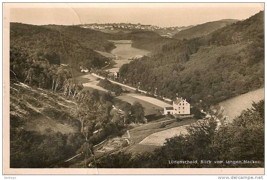 Ludenscheid / Panorama   / Verstuurd In 1952 /  Legerstempel BPS 14 Op Keerzijde - Lüdenscheid