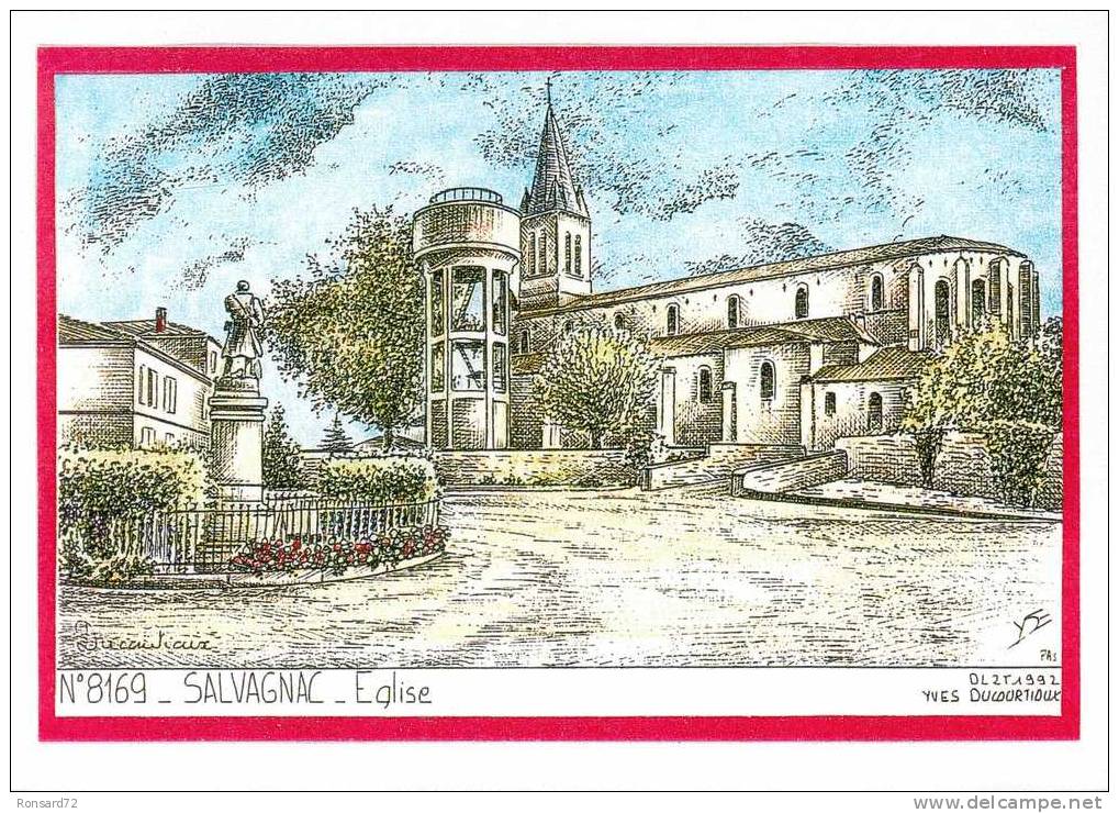 81 SALVAGNAC - Eglise  - Illustration Yves Ducourtioux - Salvagnac