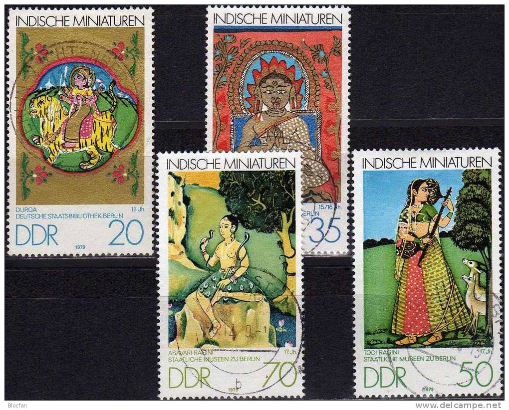Indische Miniaturen In Deutschen Museen DDR 2418/1 O 5€ - Museen