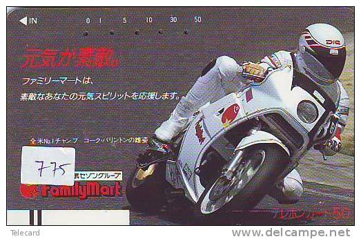 Télécarte Japon Balken MOTOR (775) Japan Front Bar Free Phonecard * Barcode * 110--23392 * MOTOR * MOTORBIKE - Moto