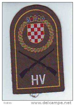 Patch - Croatia, HV - Stoffabzeichen