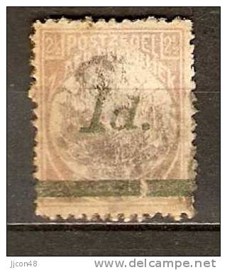 South Africa/Transval  1895  Arms  1d On 2.1/2d   (o) Brocken Bar Variety ??? - Transvaal (1870-1909)