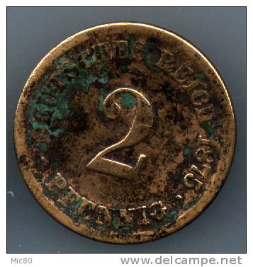 Allemagne 2 Pfennig 1875 B - 2 Reichspfennig