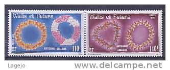 WALLIS & FUTUNA 0241/42 Artisanat - Colliers - Unused Stamps