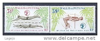 WALLIS & FUTUNA 0243/44 Jeux Du Pacifique Sud - Unused Stamps