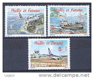 WALLIS & FUTUNA 0254/56 Dessertes Des Iles - Unused Stamps