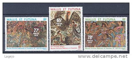 WALLIS & FUTUNA 245/47 Oeuvres D'artistes Wallisiens Et Futuniens - Ungebraucht