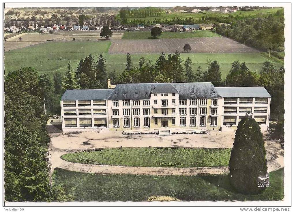 41..EN AVION AU DESSUS DE LAMOTTE BEUVRON..LA SANATORIUM DES PINS..PAVILLON JEANNE D ARC..1966 - Lamotte Beuvron