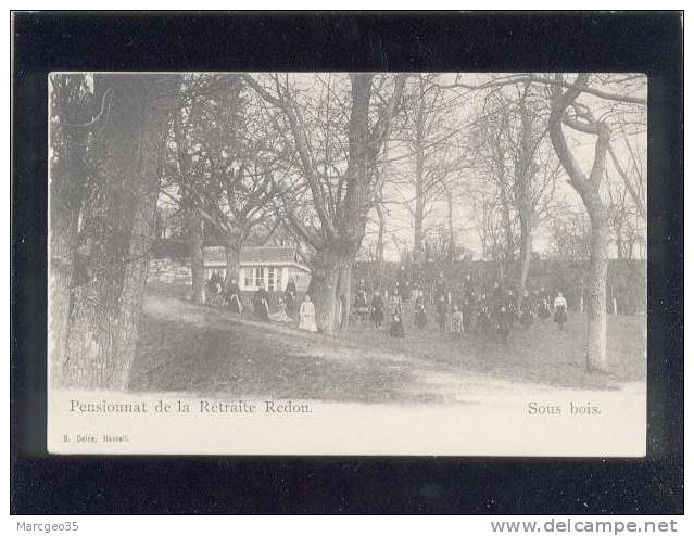 Pensionnat De La Retraite Redon Sous-bois Animée édit.delée Belle Carte Précurseur - Redon