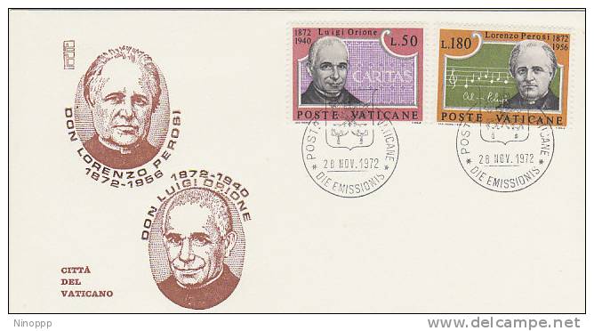 Vatican-1972 Orione-Perosi FDC - FDC