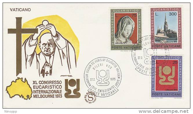 Vatican-1973 Eucharistic Congress  FDC - FDC
