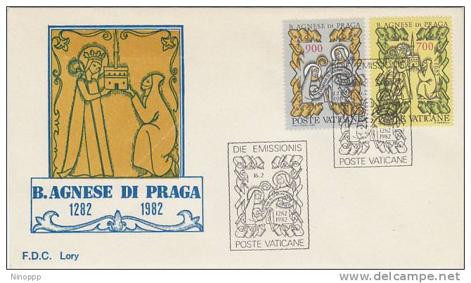 Vatican-1982 St Agnes   FDC - FDC