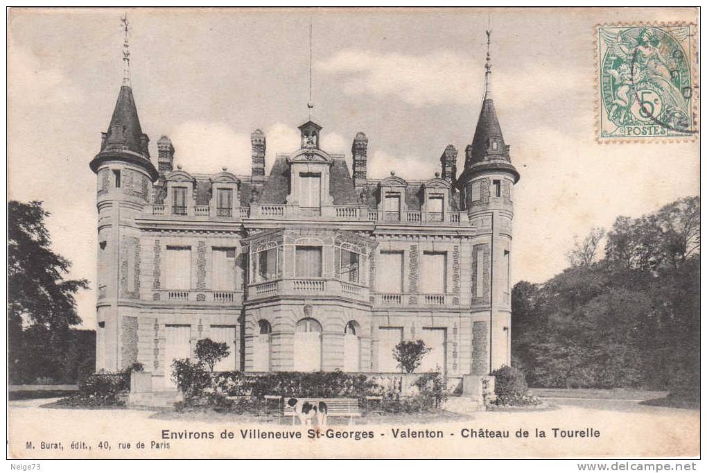 Cpa Du 94 - Environs De Villeneuve St Georges - Château De La Tourelle - Valenton