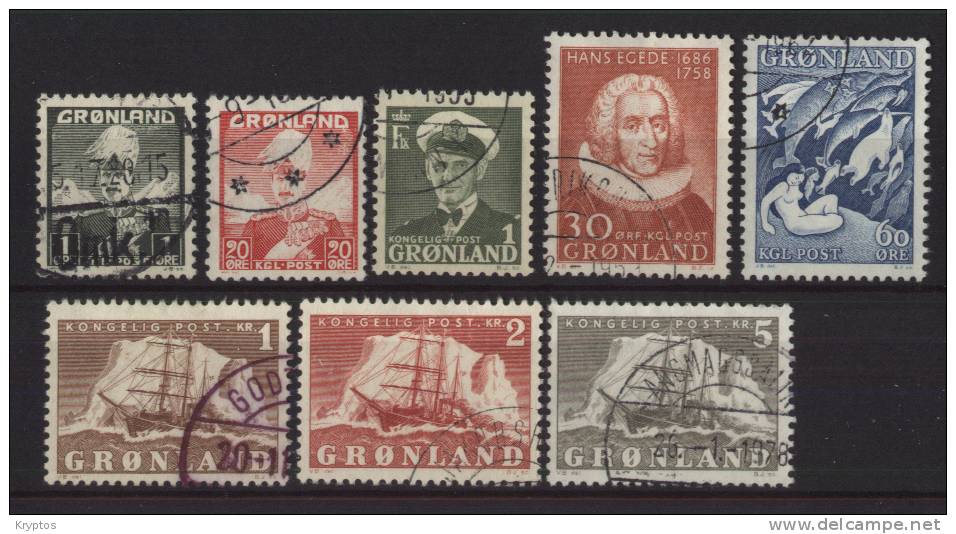 Greenland 1938-1958 - Various Stamps From Greenland - Lots & Serien