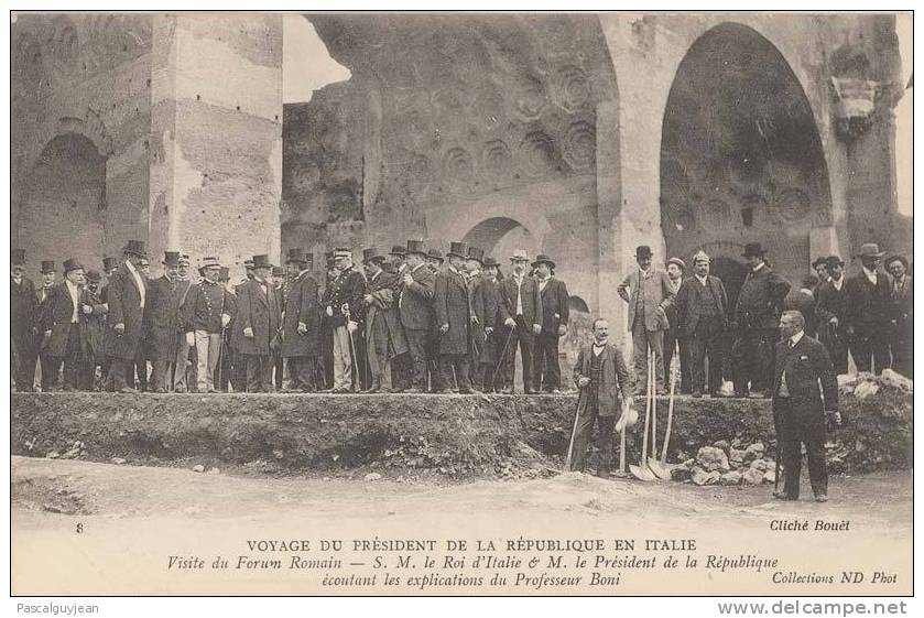 CPA VOYAGE DU PRESIDENT LOUBET EN ITALIE - Evènements