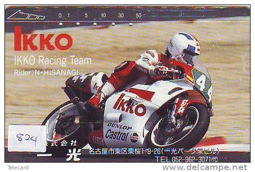 Télécarte Japon MOTOR (824) IKKO * Japan Phonecard *  MOTOR * MOTORBIKE - Moto