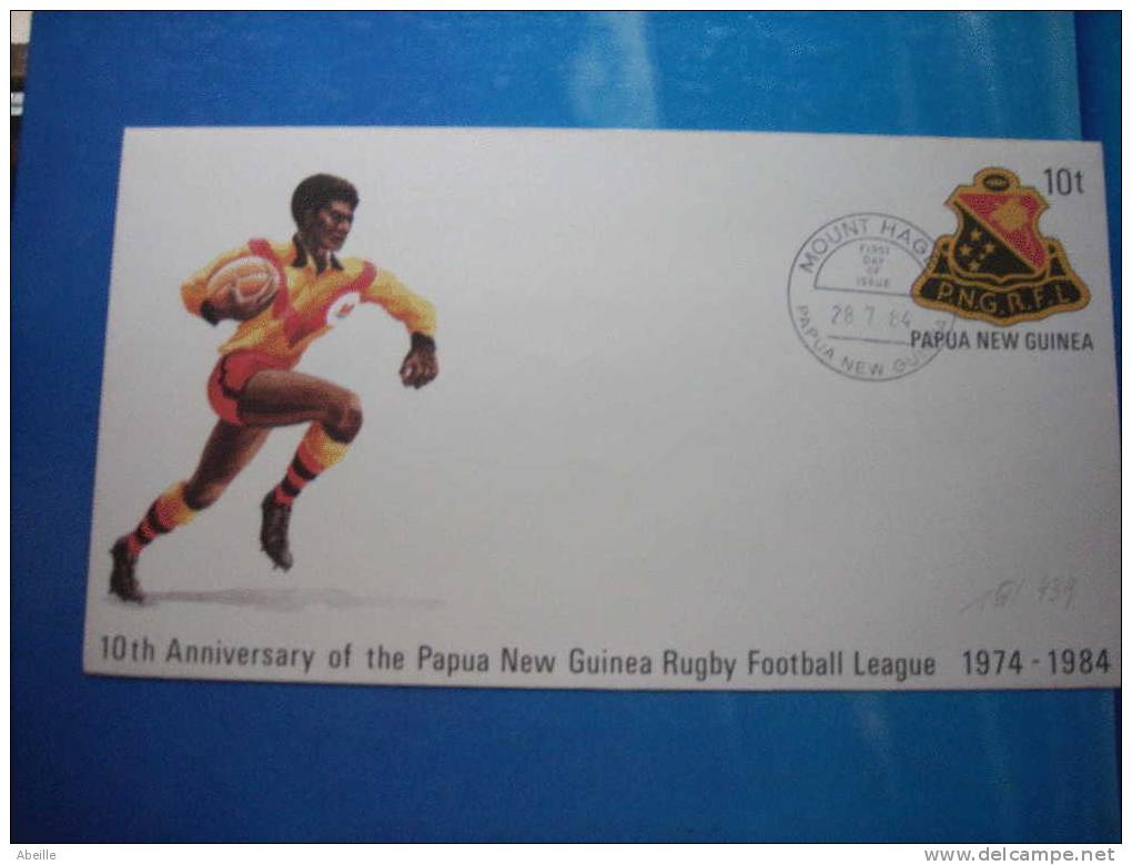15/439   FDC  PAPUA - Rugby