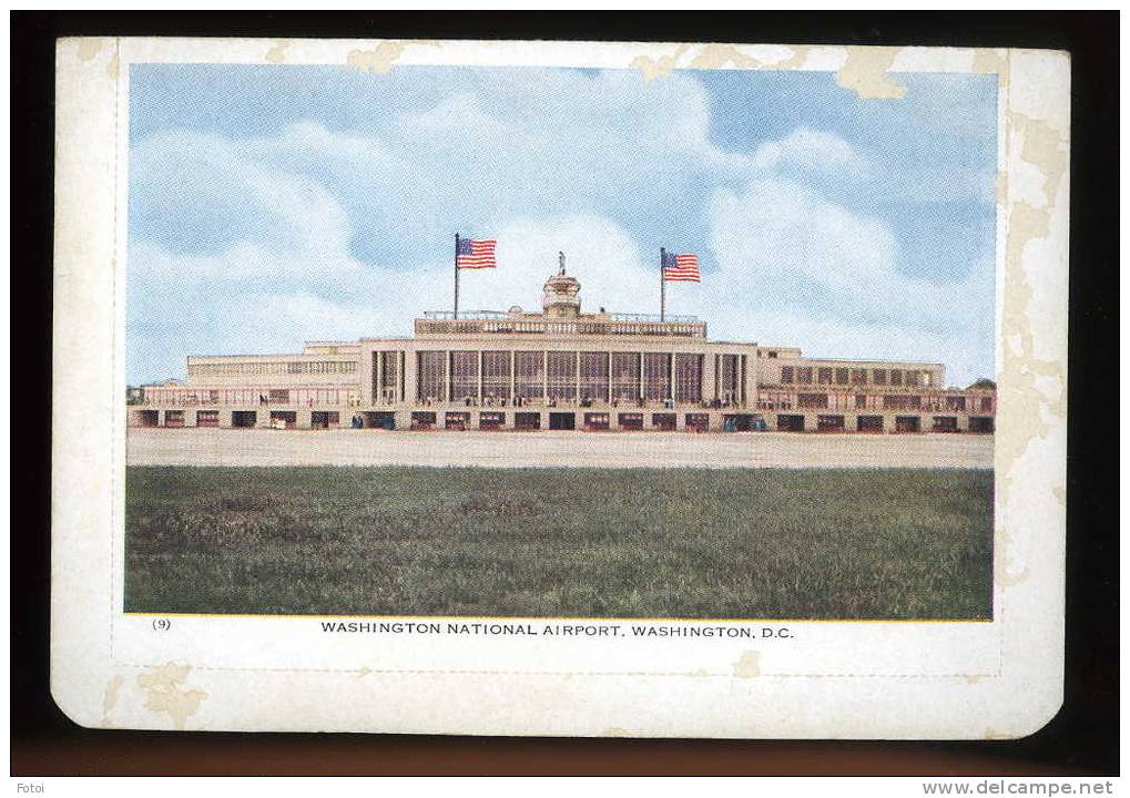 OLD PHOTO POSTCARD WASHINGTON NATIONAL AIRPORT WASHINGTON DC USA - Washington DC