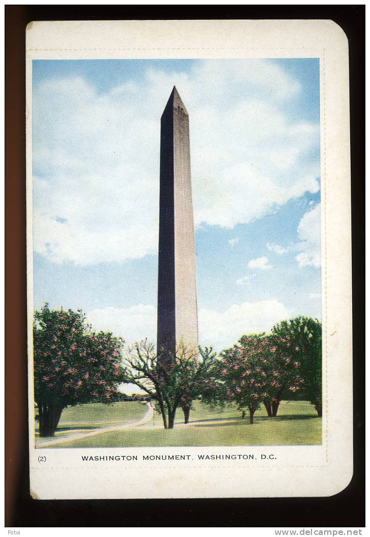 OLD PHOTO POSTCARD WASHINGTON MONUMENT WASHINGTON DC USA - Washington DC