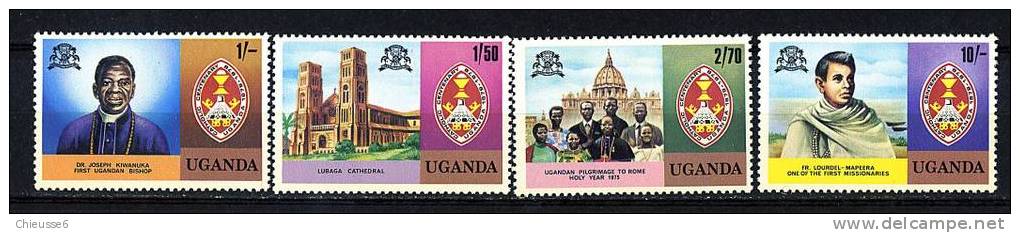 Ouganda ** N° 172 à 175 - Cent. Du Catholicisme En Ouganda - Uganda (1962-...)