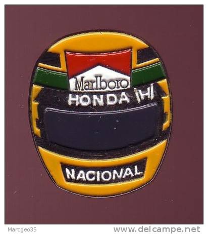 Pin's, F1, Honda, Casque, "nacional", Marlboro, Cigarette - Car Racing - F1