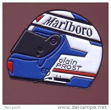 Pin's, F1, Gerhard Berger, Casque, Marlboro, Cigarette - Car Racing - F1