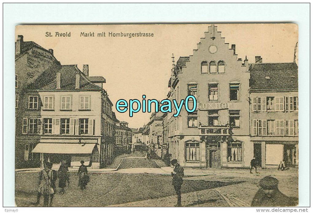 B - 57 - SAINT AVOLD - Markt Mit Homburgerstrasse - Saint-Avold