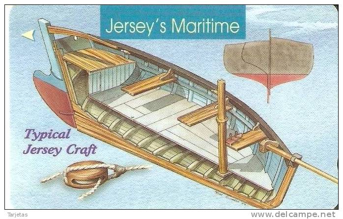 JER-187 TARJETA DE JERSEY DE TYPICAL CRAFT    (59JERA)   BARCO-SHIP - [ 7] Jersey Und Guernsey