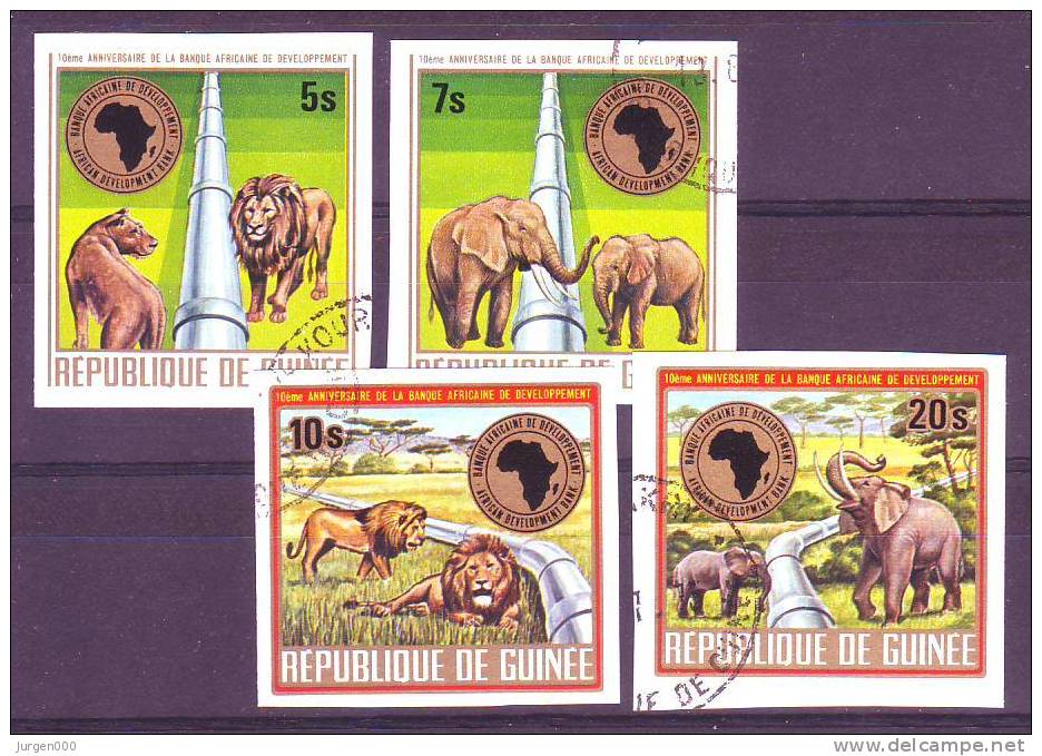 Guinea Nr 729/732 ** Non-dentelee, Ongetand, Michel = ?? € (XX12507) - Elefanten