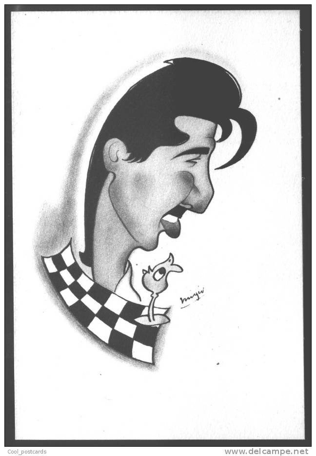 CHESS  - SCHACH - SCACCO YU Chess Grandmaster SVETOZAR GLIGORIC, PC From The Year 1951, Nice Caricature - Schach