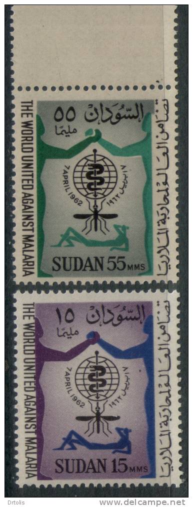 SUDAN / 1962 / MEDICINE / WHO / MALARIA / MOSQUITO / MALARIA ERADICATION / MNH / VF - Sudan (1954-...)